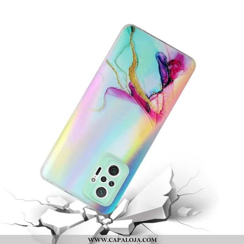 Capa Para Xiaomi Redmi Note 10 Pro Mármore Efeito Laser