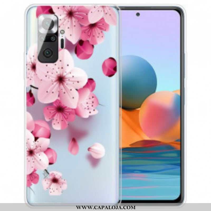 Capa Para Xiaomi Redmi Note 10 Pro Pequenas Flores Cor De Rosa