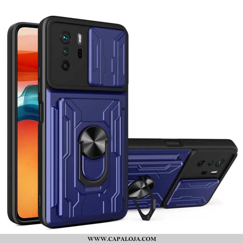 Capa Para Xiaomi Redmi Note 10 Pro Suporte E Protetor De Lente E Suporte