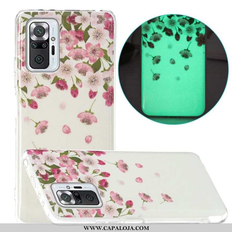 Capa Para Xiaomi Redmi Note 10 Pro Série Flor Fluorescente