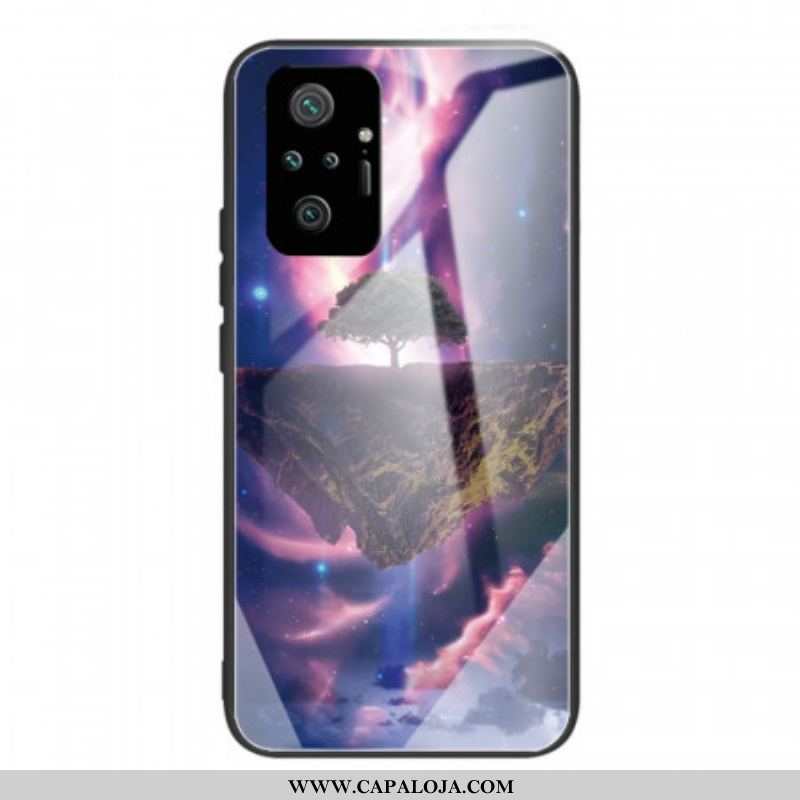 Capa Para Xiaomi Redmi Note 10 Pro Vidro Temperado Da Árvore Do Mundo