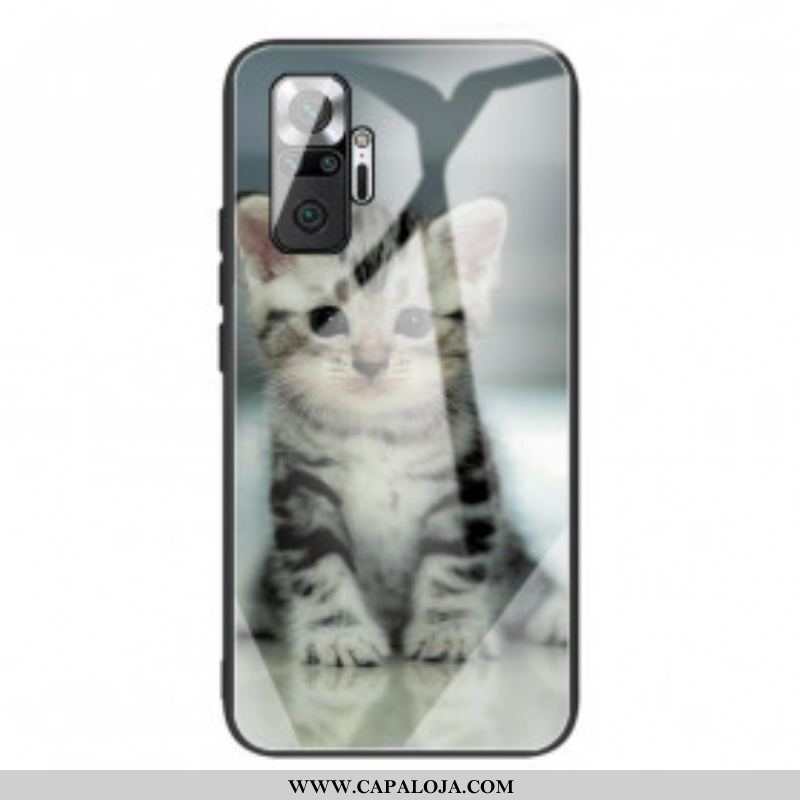 Capa Para Xiaomi Redmi Note 10 Pro Vidro Temperado Gatinho