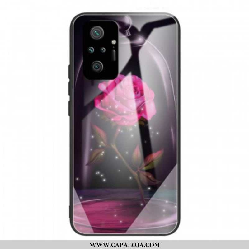 Capa Para Xiaomi Redmi Note 10 Pro Vidro Temperado Rosa Mágico