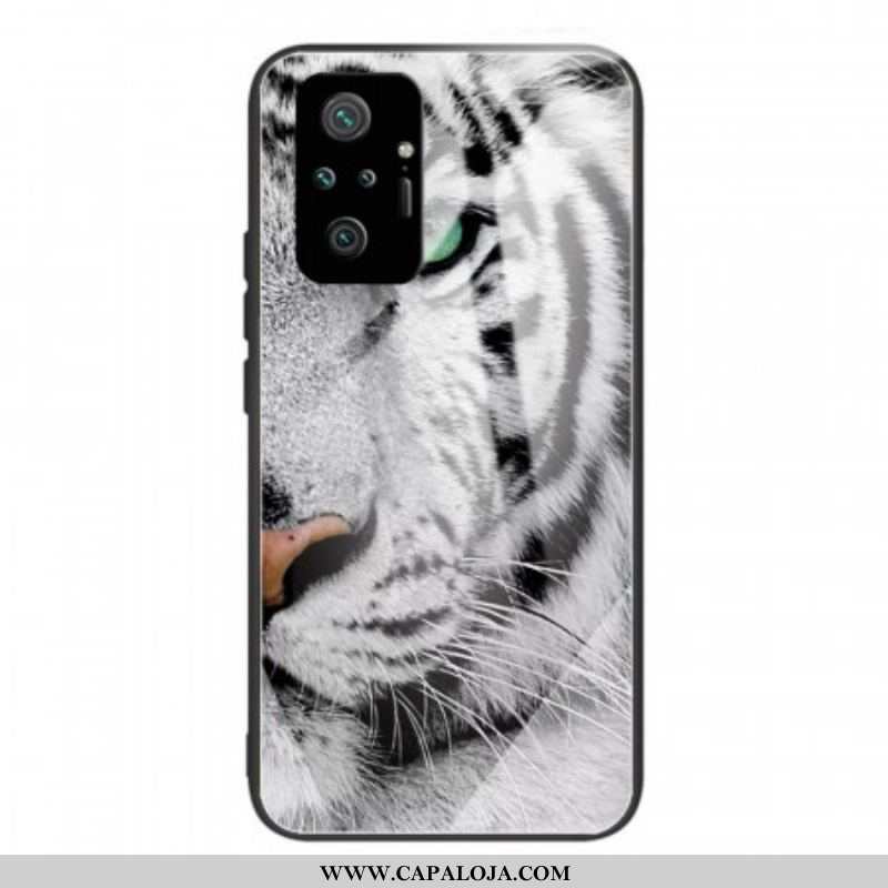 Capa Para Xiaomi Redmi Note 10 Pro Vidro Temperado Tigre