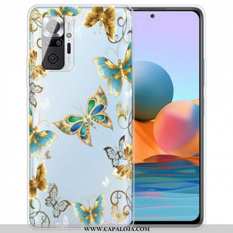 Capa Para Xiaomi Redmi Note 10 Pro Vôo De Borboletas