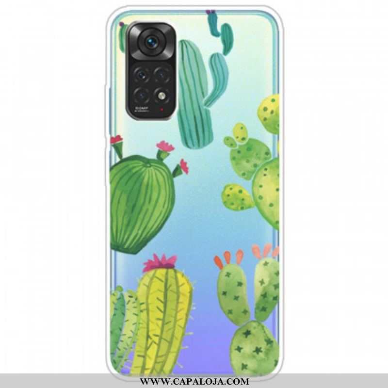 Capa Para Xiaomi Redmi Note 11 / 11S Cactos Aquarela