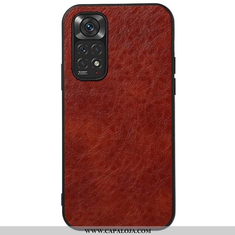 Capa Para Xiaomi Redmi Note 11 / 11S Couro Sintético Texturizado