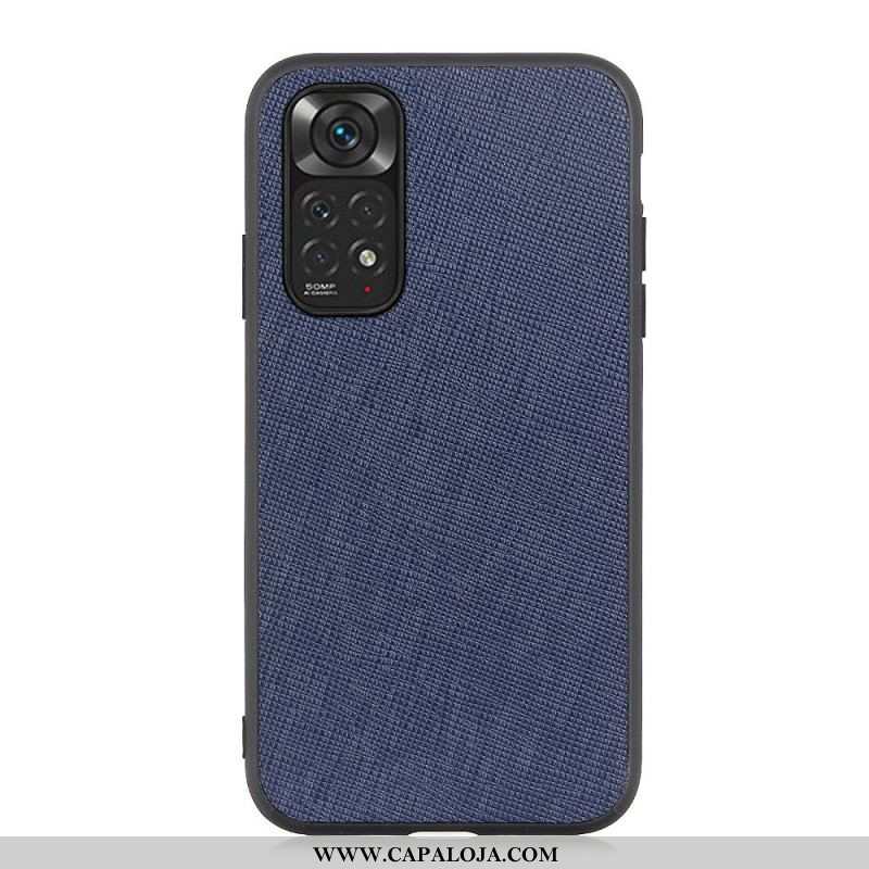 Capa Para Xiaomi Redmi Note 11 / 11S Couro Texturizado Genuíno