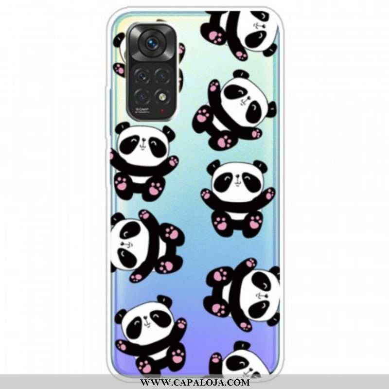 Capa Para Xiaomi Redmi Note 11 / 11S Pandas Divertidos