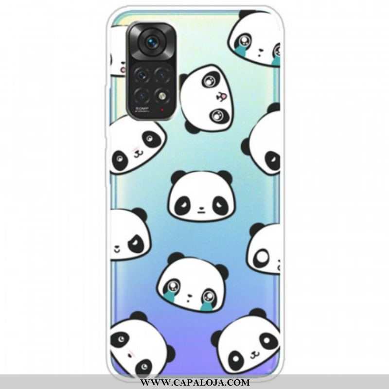 Capa Para Xiaomi Redmi Note 11 / 11S Pandas Sentimentais