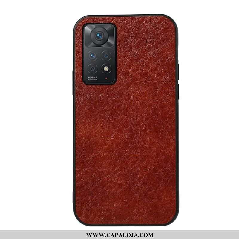 Capa Para Xiaomi Redmi Note 11 Pro / 11 Pro 5G Couro Sintético Texturizado