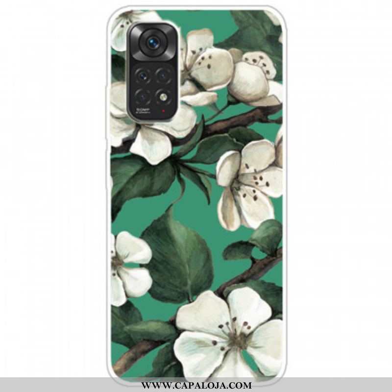 Capa Para Xiaomi Redmi Note 11 Pro / 11 Pro 5G Flores Brancas