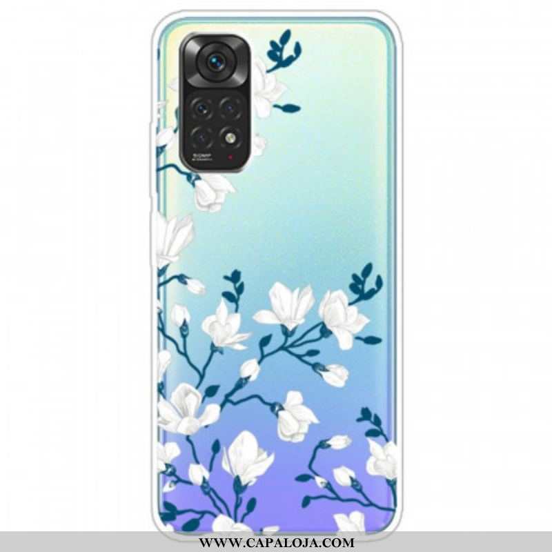 Capa Para Xiaomi Redmi Note 11 Pro / 11 Pro 5G Flores Brancas