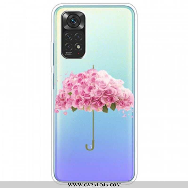 Capa Para Xiaomi Redmi Note 11 Pro / 11 Pro 5G Guarda-chuva Em Rosas