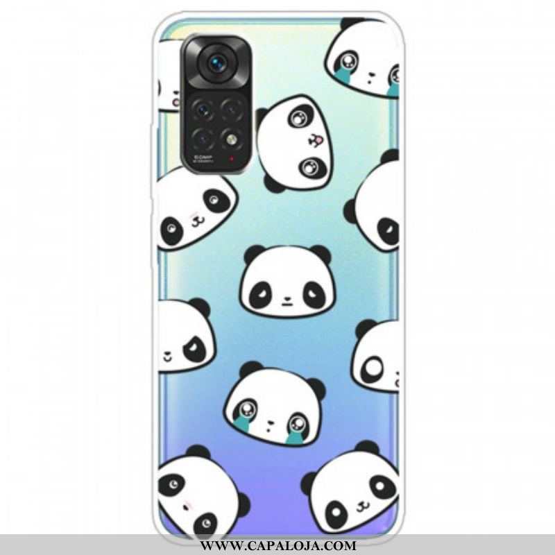 Capa Para Xiaomi Redmi Note 11 Pro / 11 Pro 5G Pandas Sentimentais