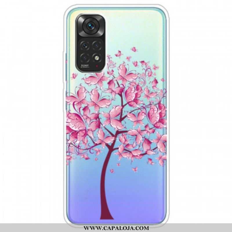 Capa Para Xiaomi Redmi Note 11 Pro / 11 Pro 5G Árvore Cor-de-rosa