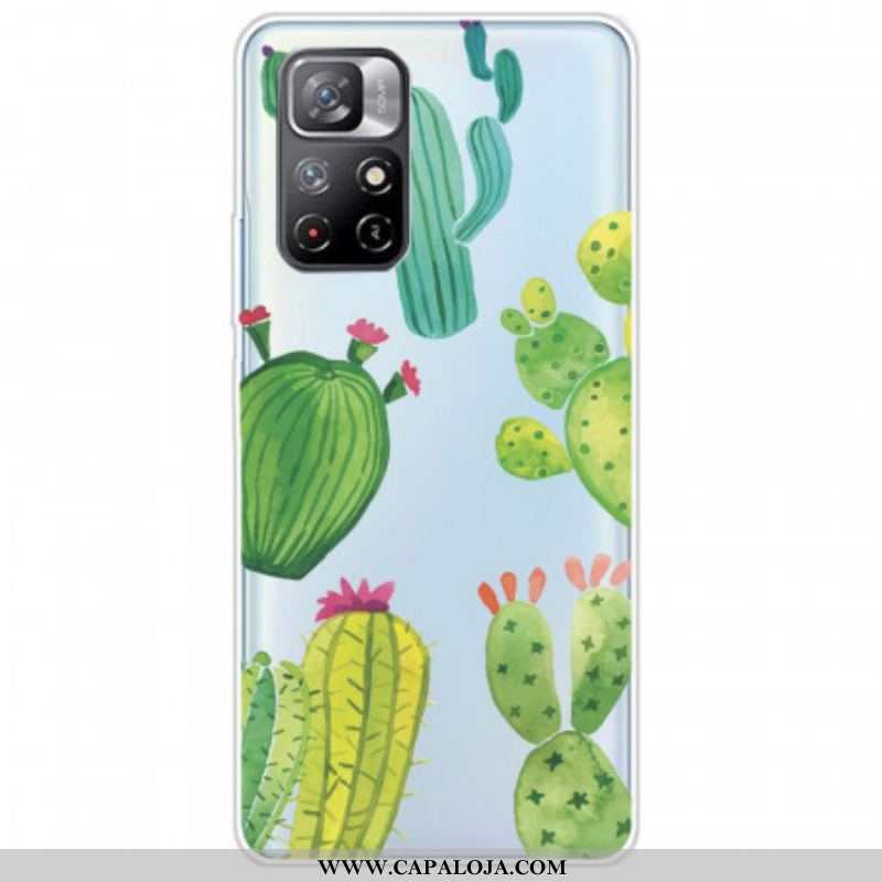 Capa Para Xiaomi Redmi Note 11 Pro Plus 5G Cactos Aquarela