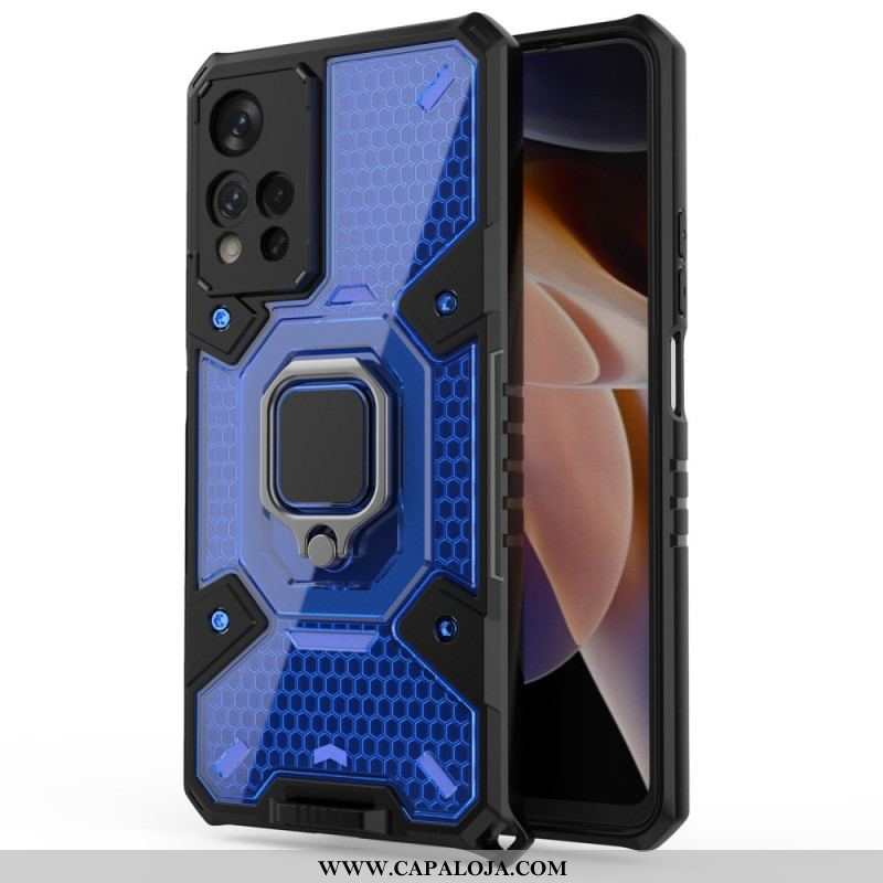 Capa Para Xiaomi Redmi Note 11 Pro Plus 5G Favo De Mel Com Anel