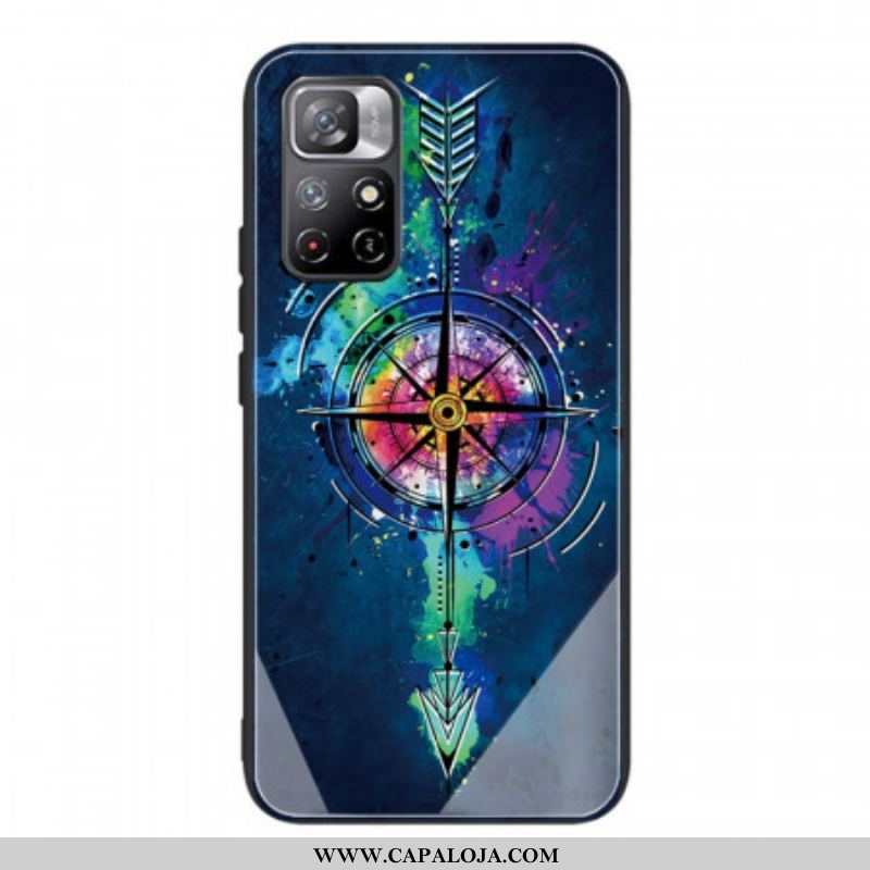 Capa Para Xiaomi Redmi Note 11 Pro Plus 5G Flecha De Vidro Temperado