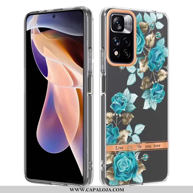 Capa Para Xiaomi Redmi Note 11 Pro Plus 5G Floral Sem Costura