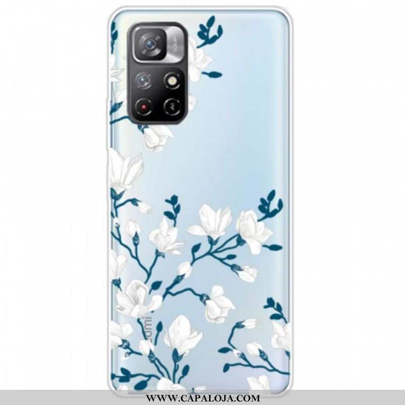 Capa Para Xiaomi Redmi Note 11 Pro Plus 5G Flores Brancas