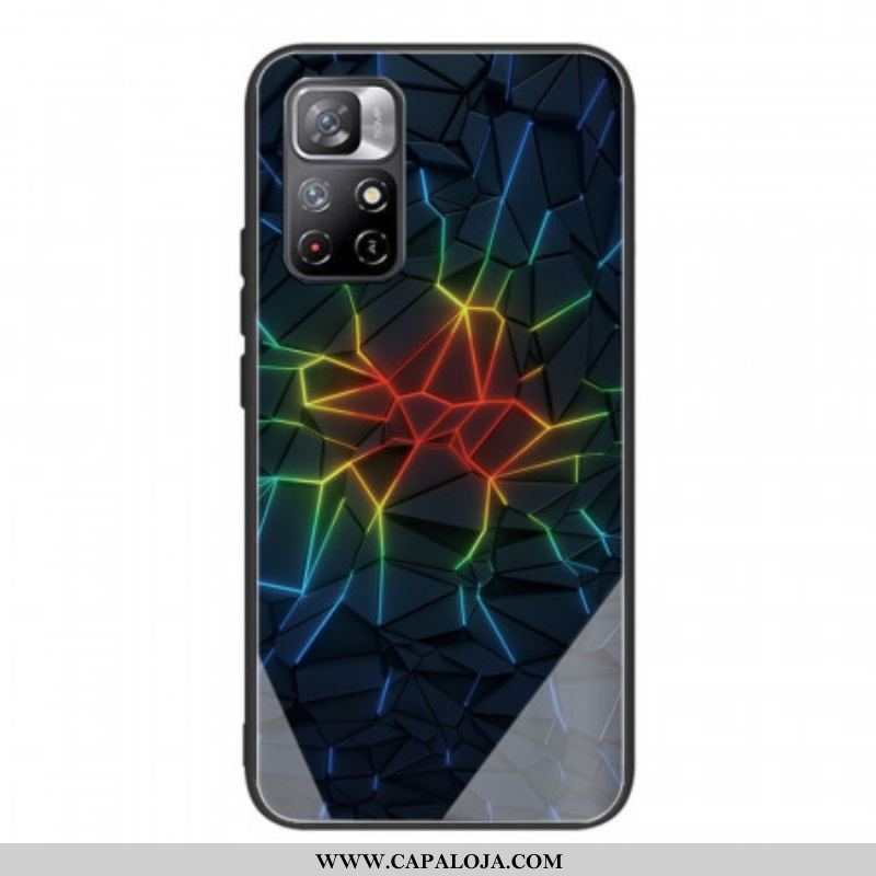 Capa Para Xiaomi Redmi Note 11 Pro Plus 5G Geometria Vidro Temperado