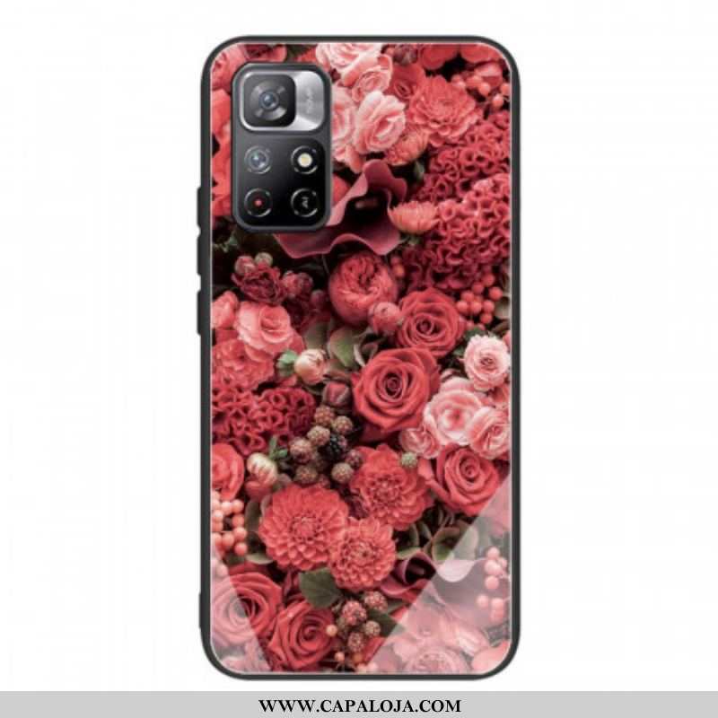 Capa Para Xiaomi Redmi Note 11 Pro Plus 5G Rose Flowers Vidro Temperado