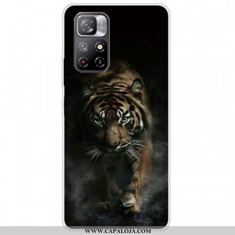 Capa Para Xiaomi Redmi Note 11 Pro Plus 5G Tigre Flexível