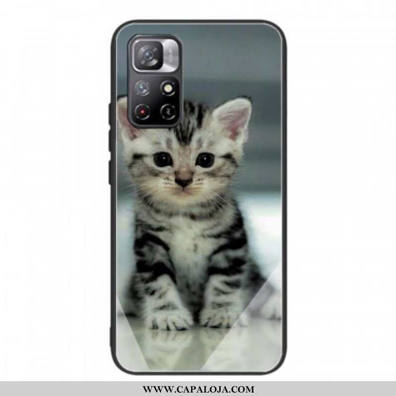 Capa Para Xiaomi Redmi Note 11 Pro Plus 5G Vidro Temperado Gatinho