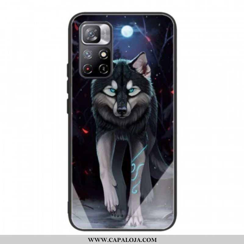 Capa Para Xiaomi Redmi Note 11 Pro Plus 5G Vidro Temperado Lobo