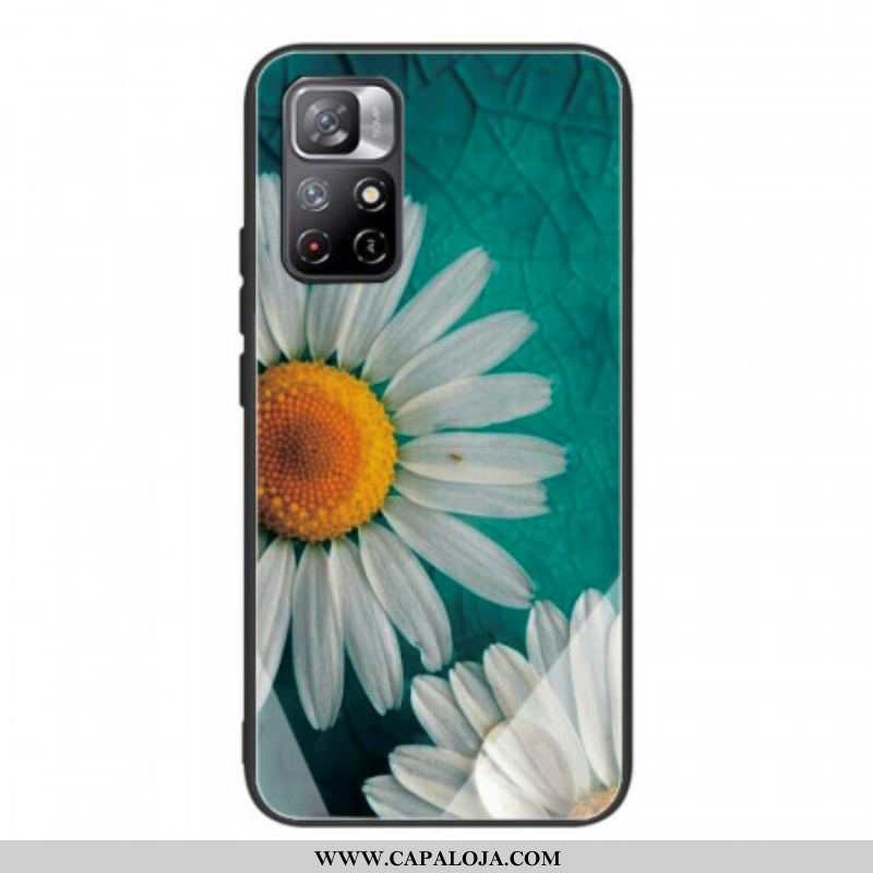 Capa Para Xiaomi Redmi Note 11 Pro Plus 5G Vidro Temperado Margarida