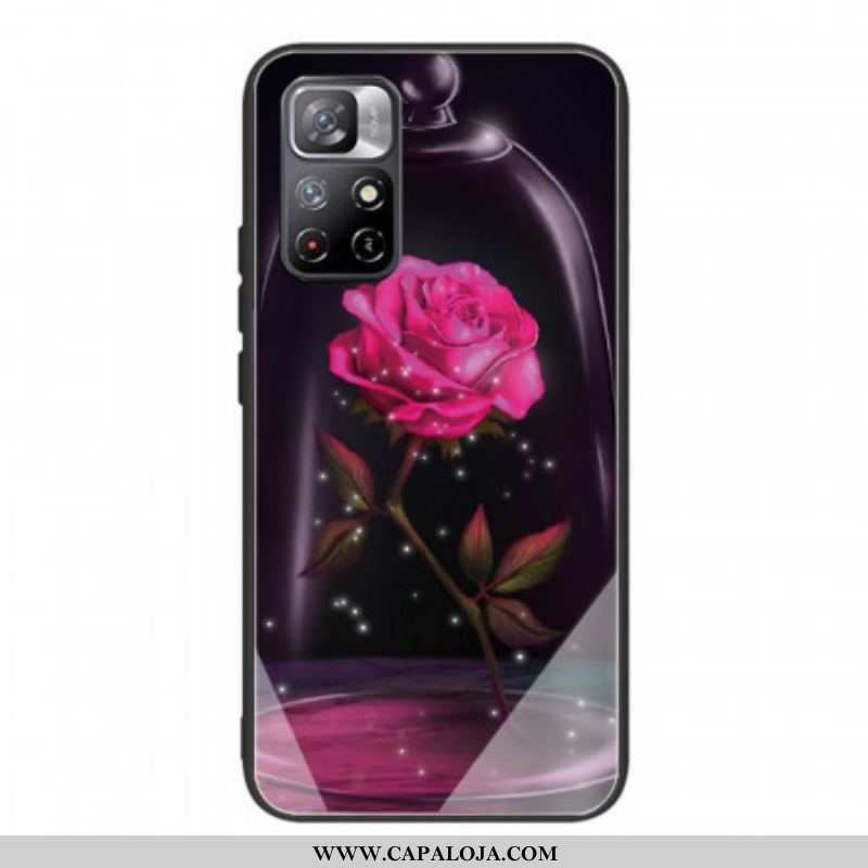 Capa Para Xiaomi Redmi Note 11 Pro Plus 5G Vidro Temperado Rosa Mágico