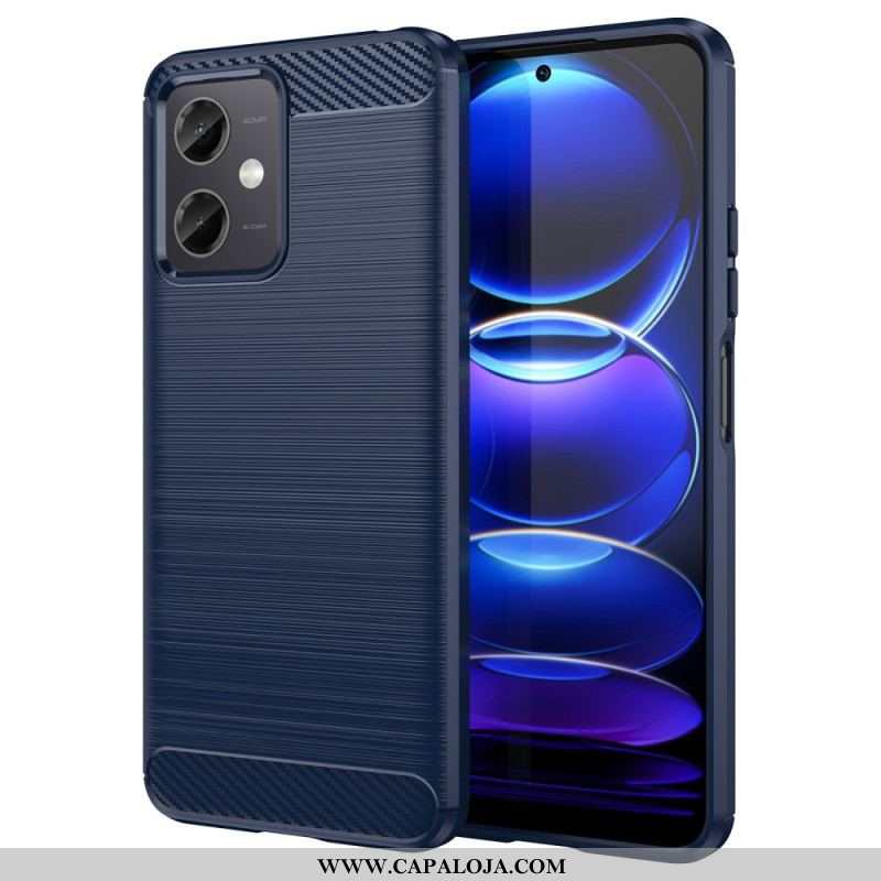 Capa Para Xiaomi Redmi Note 12 5G Fibra De Carbono Escovada