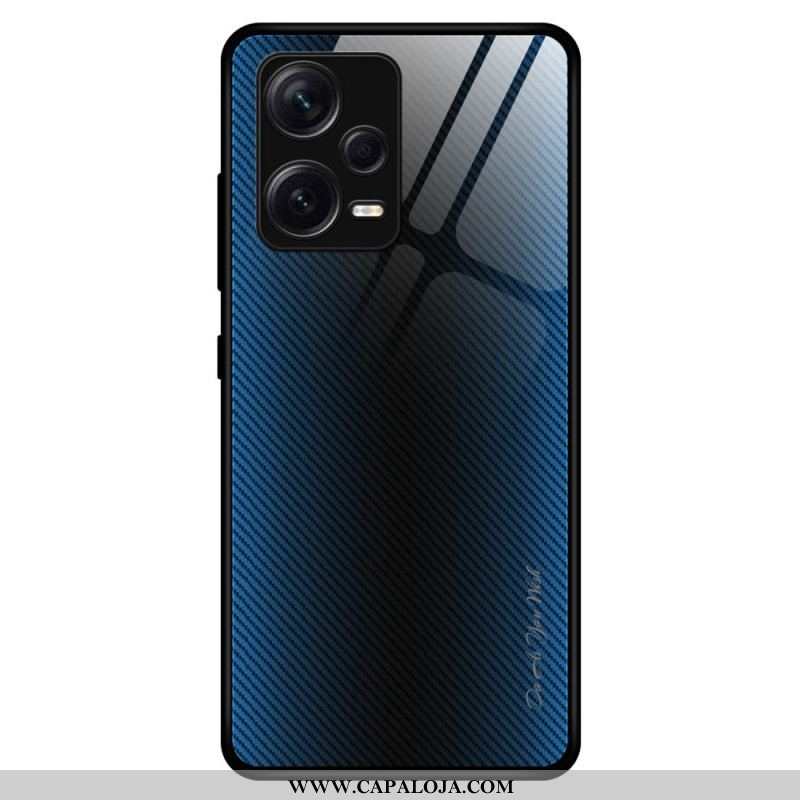 Capa Para Xiaomi Redmi Note 12 Pro Plus Vidro Temperado De Fibra De Carbono