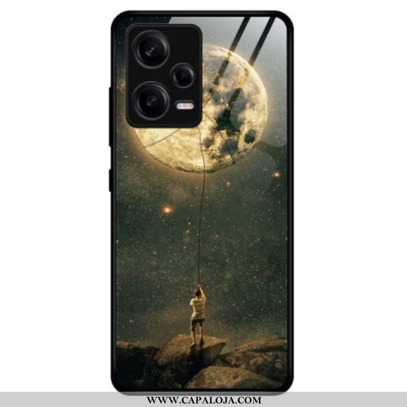 Capa Para Xiaomi Redmi Note 12 Pro Vidro Temperado Do Homem Da Lua