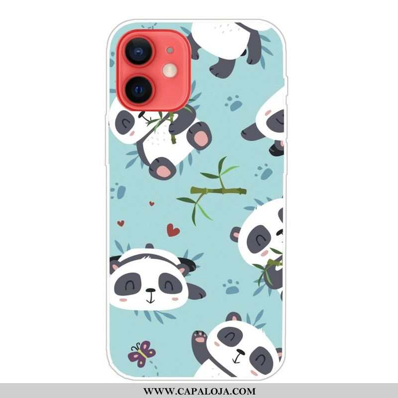 Capa Para iPhone 13 Mini Bando De Pandas