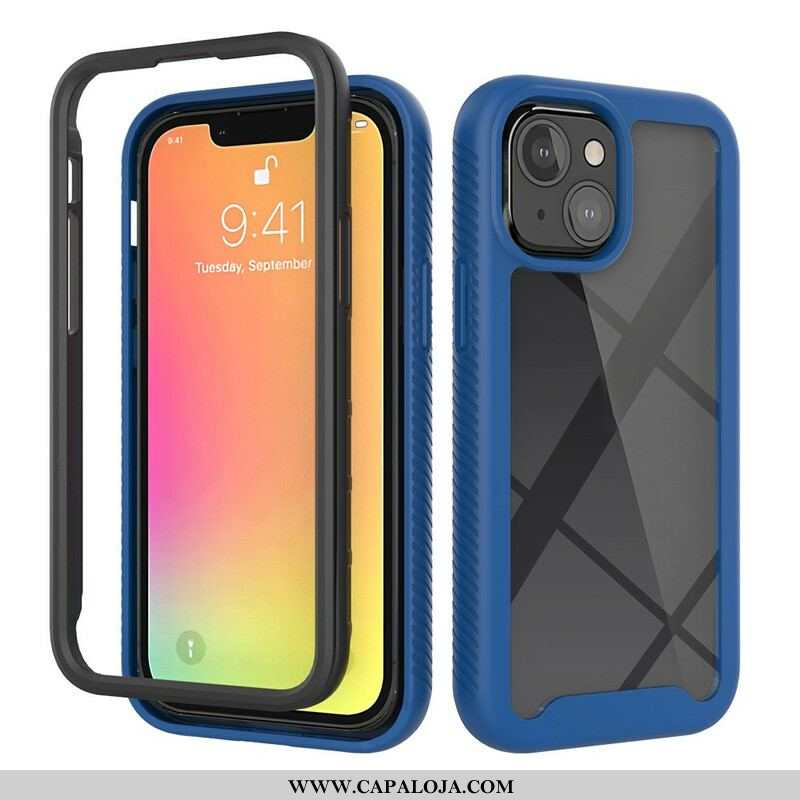 Capa Para iPhone 13 Mini Bordas De Silicone De Design Híbrido