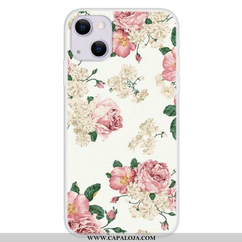 Capa Para iPhone 13 Mini Flores Da Liberdade