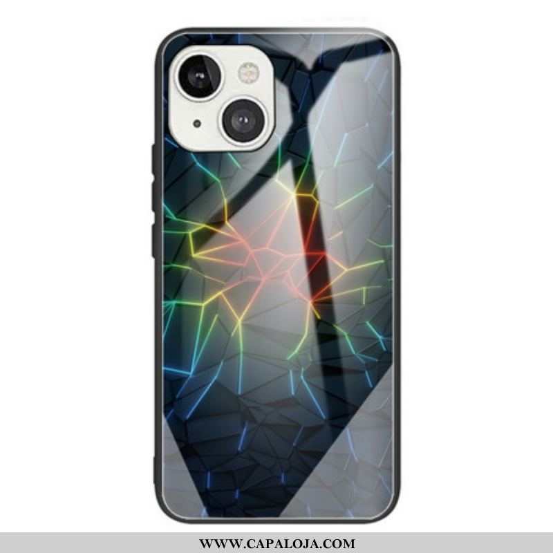 Capa Para iPhone 13 Mini Geometria Vidro Temperado