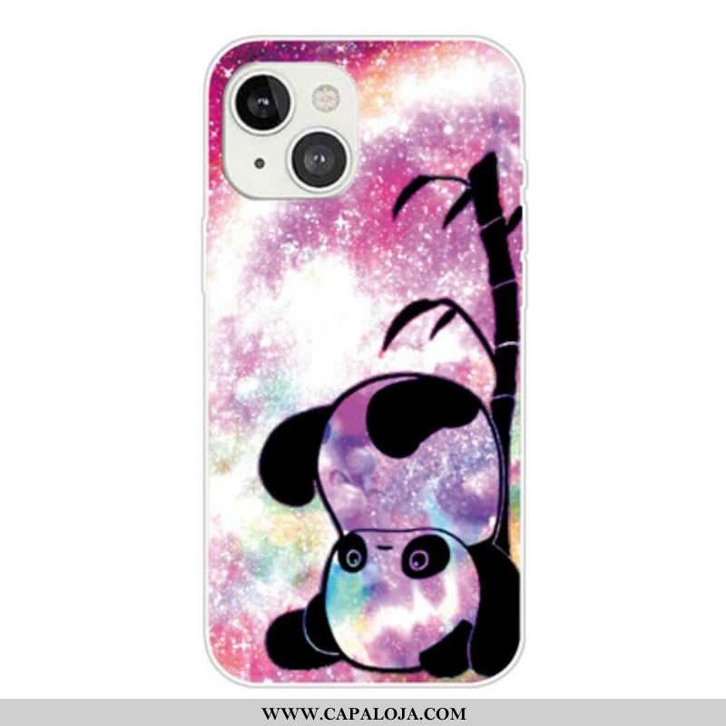 Capa Para iPhone 13 Mini Panda E Bambu