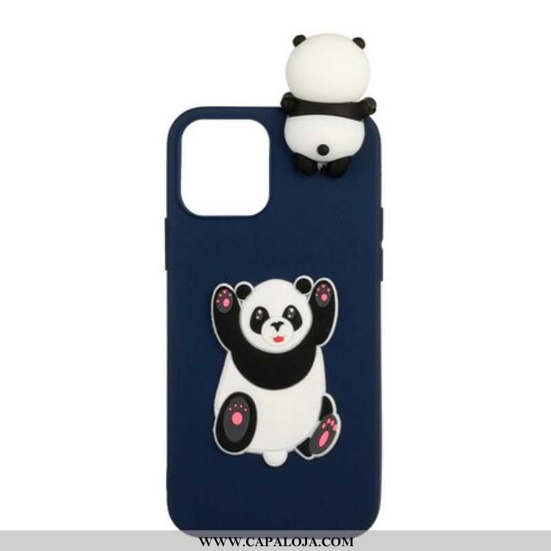 Capa Para iPhone 13 Mini Panda Gordo 3d