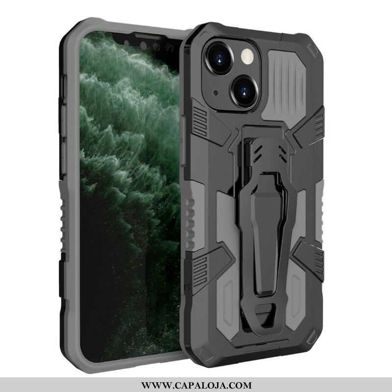 Capa Para iPhone 13 Mini Robô Com Clipe De Cinto