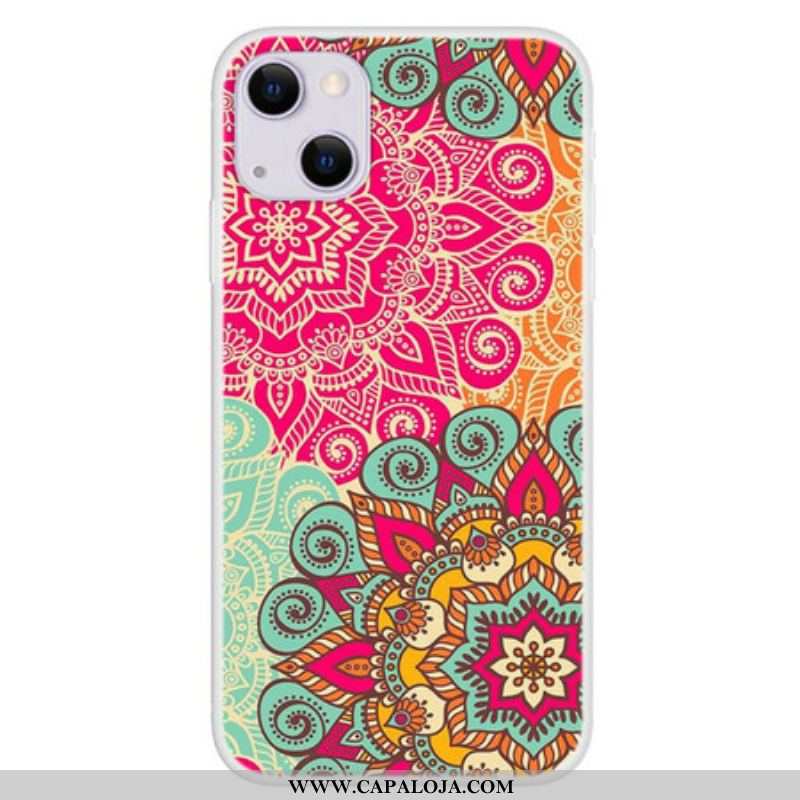 Capa Para iPhone 13 Mini Tendência Mandala