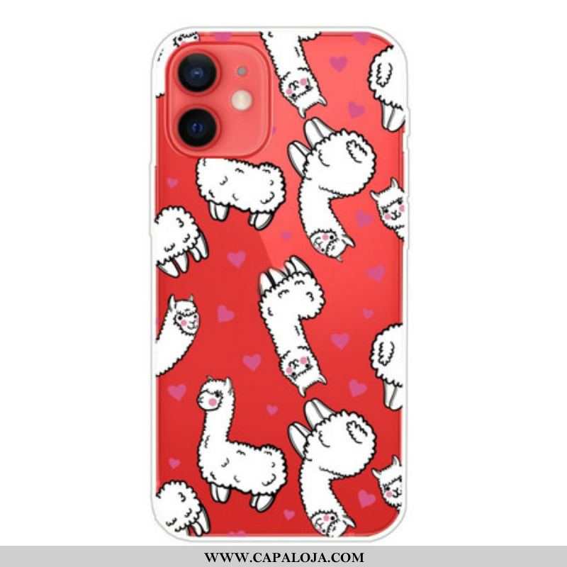 Capa Para iPhone 13 Mini Top Lhamas