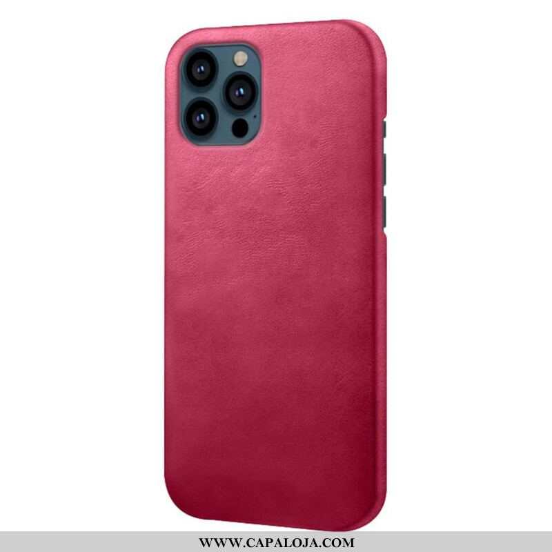 Capa Para iPhone 13 Pro Efeito Couro Ksq