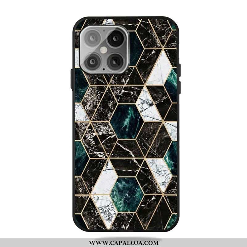 Capa Para iPhone 13 Pro Geometria De Mármore