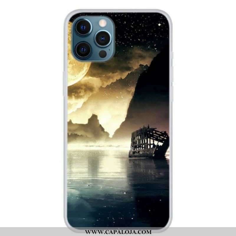 Capa Para iPhone 13 Pro Lua Cheia