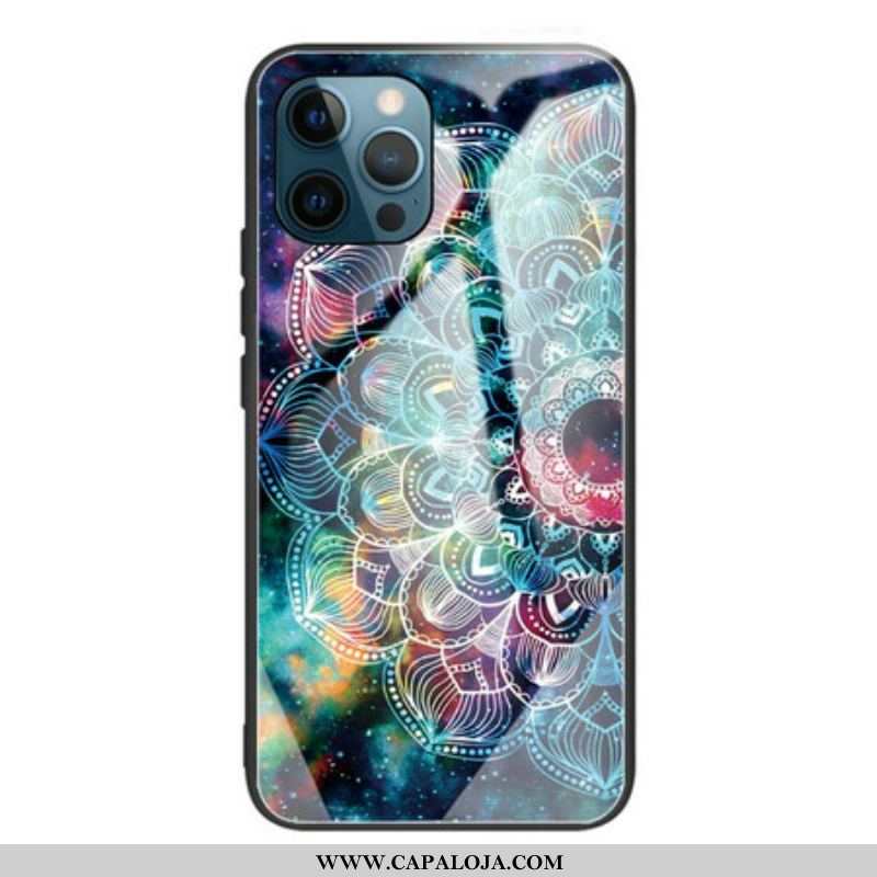 Capa Para iPhone 13 Pro Mandala Vidro Temperado