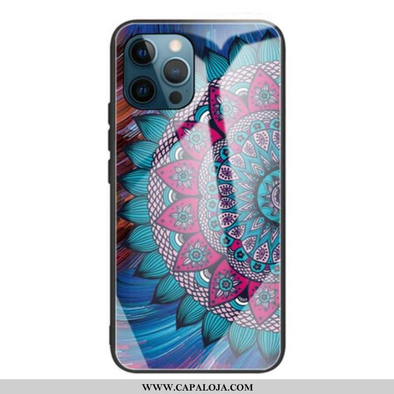 Capa Para iPhone 13 Pro Mandala Vidro Temperado