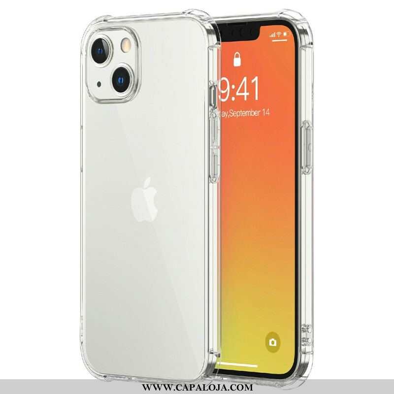 Capa Para iPhone 13 Pro Max Almofadas Protetoras Leeu Transparentes